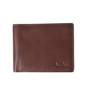 Vegetale leather billfold with coin pocket, large