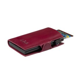 Furbo Vegetale leather RFID card holder with banknote pocket