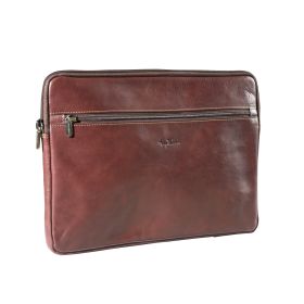 Vegetale leather 1 compartment laptop sleeve 13"