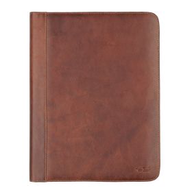 Leather writing folder A4 