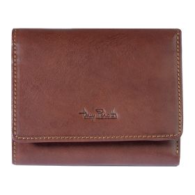 Leather men's wallet Trifold with coinpocket