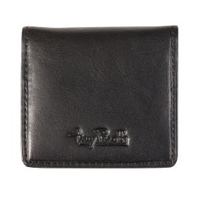 Leather coin purse with magnetic closure