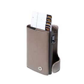 Furbo Vegetale leather RFID card holder with banknote and outside pocket