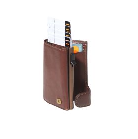 Furbo leather RFID card holder with coinpocket