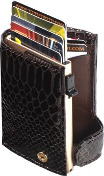 Furbo leather Croco RFID ladies cardholder with coinpocket