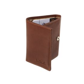 Furbo Pure Mini Vegetale leather 3-fold wallet with banknote and coin pocket