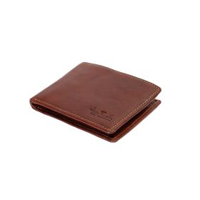 Vegetale leather billfold with coin pocket, medium