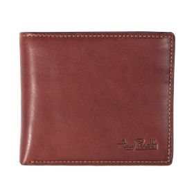 Vegetale leather billfold with zippered coin pocket, medium