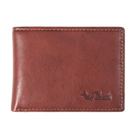 Vegetale leather billfold with zippered coin pocket, small