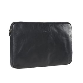 Vegetale leather 2 compartment laptop sleeve 13"