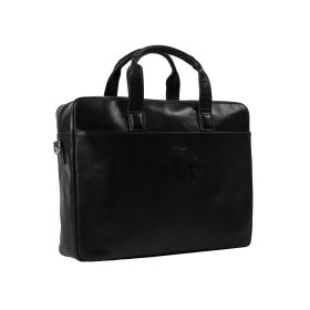 Vegetale leather 1 compartment laptop bag medium slim