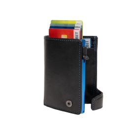 Furbo Vegetale Ladies leather RFID card holder (Royalblue) with banknote and coin pocket