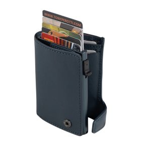 Furbo Volonata leather RFID card holder with banknote and coin pocket