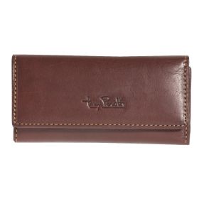 Vegetale leather key pouch with car key ring, coin and credit card pocket