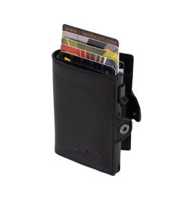 Furbo Fucheccio leather RFID card holder with banknote and outside pocket