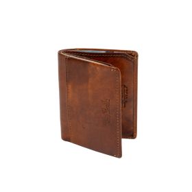 Van Gogh leather 2-fold creditcard wallet with banknote and outside pockets