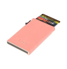 Furbo Volonata leather RFID Card holder with outside pocket for extra card